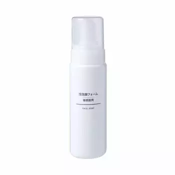MUJI Пенящаяся очищающая пенка для лица для чувствительной кожи 200 мл