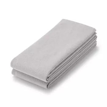 MUJI Pile Weave 2-Piece Long Towel, Set of 4, 34 x 110cm, Gray/Extremely Thin, Long Towel, Easy to Dry 84252297
