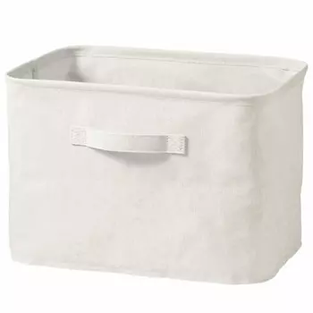 MUJI Polyester Cotton Linen Blend, Soft Box, Rectangle, Medium Approx. Width 37 x Depth 26 x Height 26 cm 38369776