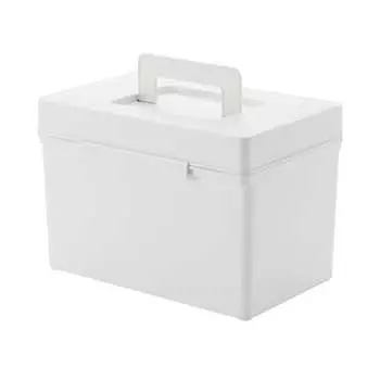 muji polypropylene first aid kit white gray kg0wya4s