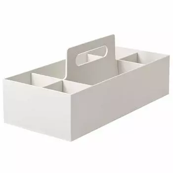 MUJI Polypropylene Storage Carry White 1 37035508 Box, Wide, Gray, Box, белый