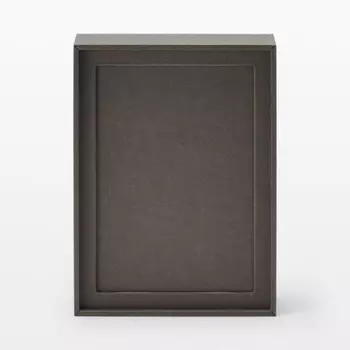MUJI Postcard case that can also be used as a photo frame Dark gray Approx. Width 123 x Depth 166 x Height 57mm NEA79A3A