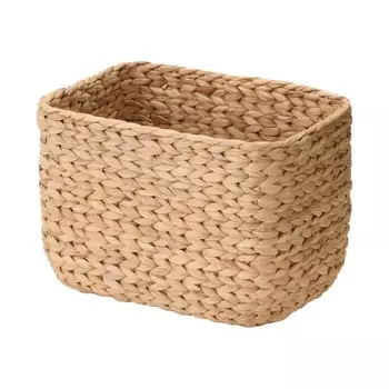 MUJI Rectangular Basket Large Width 34 x Depth 23 x Height 24 cm Water Hyacinth 12500780