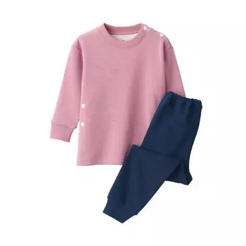 MUJI Room Wear Set Sweat Room Wear Set Unisex Baby FE0HEA3A Pink Baby 90 (малыш) розовый