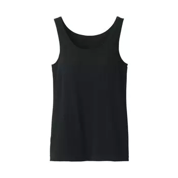 MUJI Silk Blend Bra Tank Top FCB34A3S Black S Комплект из 2 женских чёрный