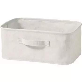 MUJI Смесь полиэстера, хлопка и льна, мягкая коробка, прямоугольная, маленькая, приблизительная ширина 37 x глубина 26 x высота 16 см 38369752