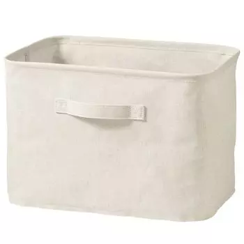 MUJI Softbox Medium Width 37 x Depth 26 x Height 26 cm Polyester Linen Rectangle 12403487