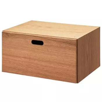 MUJI Stacking Chest Width 37 x Depth 28 x Height 18.5cm Half 1 Drawer Oak Veneer 12381105