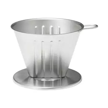 MUJI Stainless Steel Dripper Silver x x Height 8cm For Cups 15090822 12.5 10.5 2-3