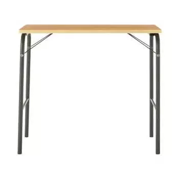 MUJI Steel Pipe Table Dark Gray Width 80 x Depth 50 x Height 70cm Foldable 83755829