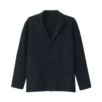 MUJI Стирающаяся куртка в миланскую рубчик AA0R0A4A Черная L Мужская Мужская Мужская чёрный