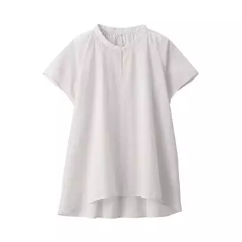 MUJI Strong Twist Voile Блузка с французскими рукавами BCF50A3S Светло-серая M Женская светло-серый