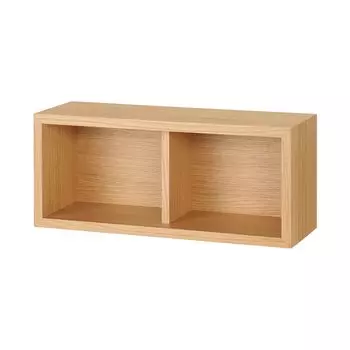 MUJI Wall-mounted Furniture Box Oak Wood Width 44 x Depth 15.5 x Height 19cm 44505038