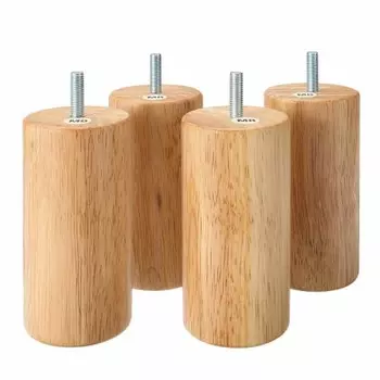 MUJI Wooden Legs 12cm/Natural (M8) Set of 4 02529406
