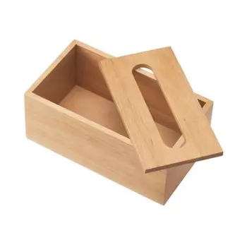 MUJI Wooden Tissue Box Inner Dimensions Width 20.5 x Depth 11 x Height 8.5cm For Soft Pack Tissues 83410551