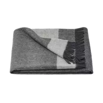 MUJI Wool Reversible Blanket Charcoal Gray 80 x 130cm 83437589