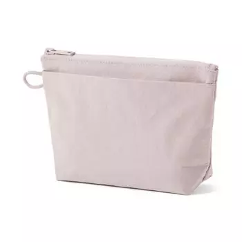 MUJI Wrinkle Nylon Gusseted Pouch Pink M 21 x x 6 cm 84475696 - Approx. 13.5 розовый
