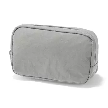 MUJI Wrinkle Nylon Wide Open Pouch Gray L 18 x x 7 cm 84475832 - Approx. 11.5 серый