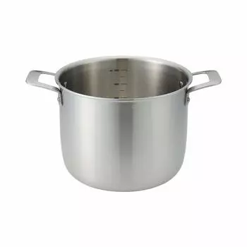 MUJI запеченная краска нержавеющая алюминиевая трехслойная стальная двуручная кастрюля ширина 33 x высота 17 см 82219951 серебристый приблизительно. 6,0 л/прибл. серебряный