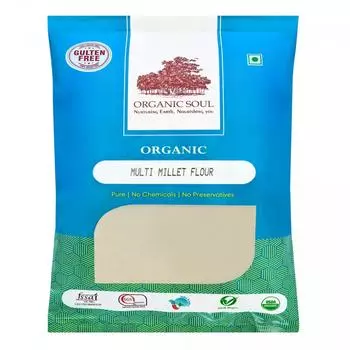 Мука из органических разных сортов проса (1 кг), Organic Multi Millet Flour, Organic Soul