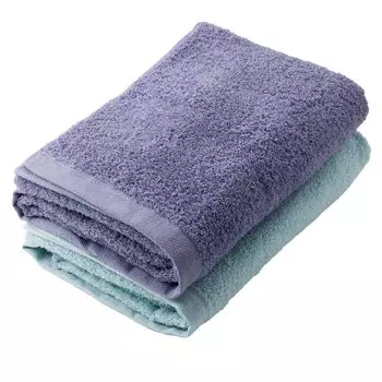 Muko Towel Ежедневное банное полотенце Senshu Полотенце Сделано в Японии Хлопок Впитывающий Набор из 2 шт Ассорти Синий Ассорти 100%