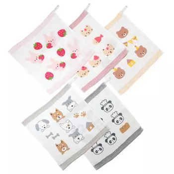 Muko Towel Pela Loop Towel Полотенце для рук Сделано в Японии Полотенце Senshu Тонкое детское полотенце Набор из 5 шт. (Выкройка для девочек)