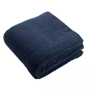 Muko Towel Полотенце Single 136 x 190 Soft to the Senhu Made in 1 Navy Blanket, (приблизительно. см), Плотный, Приятный на ощупь, 100% хлопок, Полотенце, Япония, Можно стирать, Простой, тёмно-синий
