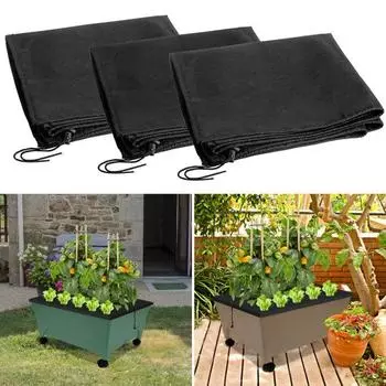 Мульчирующие чехлы с завязками. Простой в использовании дышащий материал. Выращивание растений. Сборщик городов.