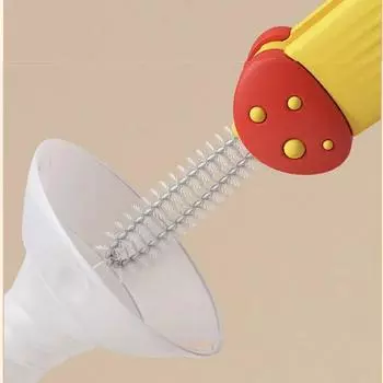 Мультфильм 3 в 1 чашка щетка многофункциональная термос чашка канавка резиновое кольцо чистящие инструменты креативный чайник горлышко щель щетка для бутылок роза розовый