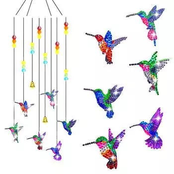 Мультфильм Алмазное Искусство Ловец Солнца Бабочка Алмазная Картина Колокольчики Ветра FL031