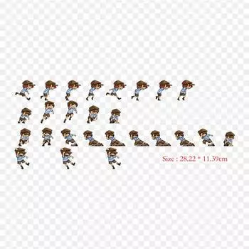 Мультфильм Анимация Изображение Термоперенос Печать Виниловые Заплатки Наклейка для Одежды Аппликации Сделай Сам Моющиеся Заплатки