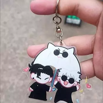 Мультфильм Аниме Дзюдзюцу Кайсен Фигурка Акриловый Брелок Годзё Сатору Гэто Сугуру Сумка Подвеска Ключи от машины Подвески Пара Фанатов Косплей Подарок
