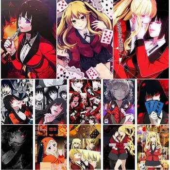 Мультфильм аниме картина Jabami Yumeko Kakegurui постеры Высокое качество плакат с белым покрытием детская комната домашний настенный художественный декор 30x21cm