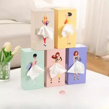 Мультфильм Аниме Мэрилин Монро Юбка Туту Девушка Лицо Насосная Бумажная Коробка Девушка Коробка Салфеток