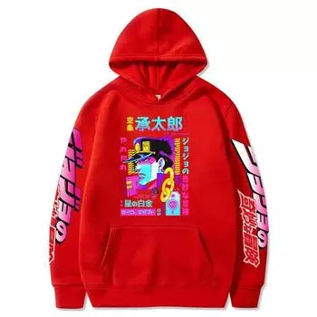 Мультфильм Аниме Приключения Аниме Флисовый свитер с капюшоном XS красный