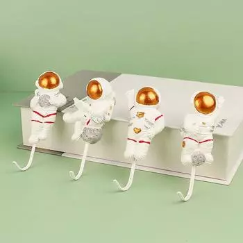 Мультфильм Астронавт Крючок Без Следов Прочный Вискоза Крючки Кухонные Крючки Для Посуды Не Пробивает Настенная Вешалка За Дверными Крючками