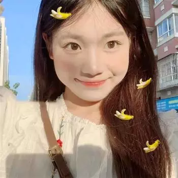 Мультфильм банан имитация еды шпилька боковой зажим аксессуары для волос творческая личность милая заколка для волос головные уборы заколки для волос «утконос»