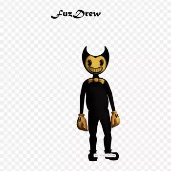 Мультфильм «Бенди и чернильная машина» с термопереносной печатью, виниловые нашивки, наклейки для одежды, аппликации «сделай сам», моющиеся нашивки