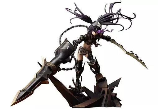 МУЛЬТФИЛЬМ BLACK ROCK SHOOTER Insane Shooter масштаб ПВХ окрашенный готовый BlackRock (1/8 продукта) чёрный