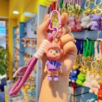 Мультфильм Bob-X Boyfriend Power Keychain Doll Lanyard Key Rings Bag Cubot Backpack Accessories Jewelry Gift красный