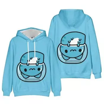 Мультфильм Bugcat Capoo Мужчины Женщины Толстовки Осень Повседневный Пуловер Толстовки Мода Хип-Хоп Толстовка Одежда XS