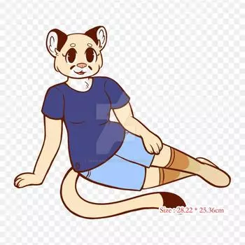 Мультфильм Deviantart рисунок утюгом на термопереносной печати виниловые нашивки наклейки для одежды DIY аппликации моющиеся нашивки