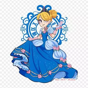 Мультфильм Deviantart рисунок утюгом на термопереносной печати виниловые нашивки наклейки для одежды DIY аппликации моющиеся нашивки