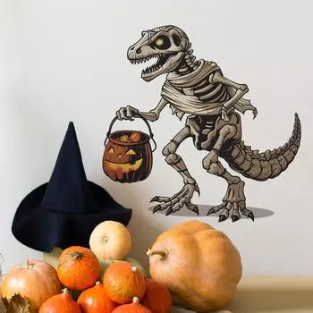 Мультфильм Динозавр Детская Спальня Детский Сад Домашнее Украшение Стены Наклейки На Стены Самоклеящиеся 40*60CM/fun-e106