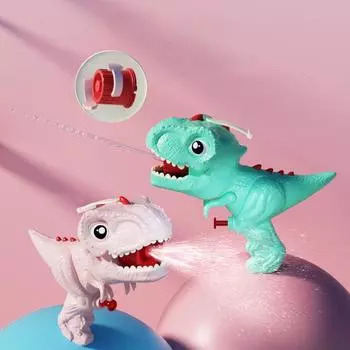 Мультфильм динозавр игрушка-распылитель воды для улицы пляж игрушка-распылитель воды для детей ванная комната душ ванна игрушки-распылители воды детские подарки зелёный
