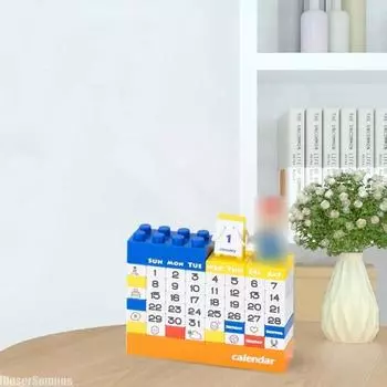 Мультфильм DIY Вечный календарь Простой Сшитый Настольный Декор Украшения Праздничный День Рождения Запись Подарок для Детей Творческий