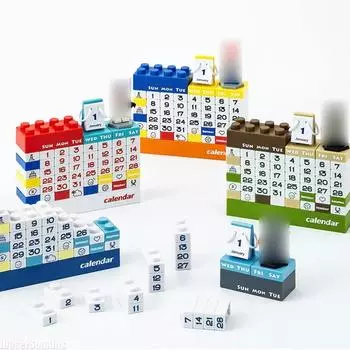 Мультфильм DIY Вечный календарь Простой Сшитый Настольный Декор Украшения Праздничный День Рождения Запись Подарок для Детей Творческий