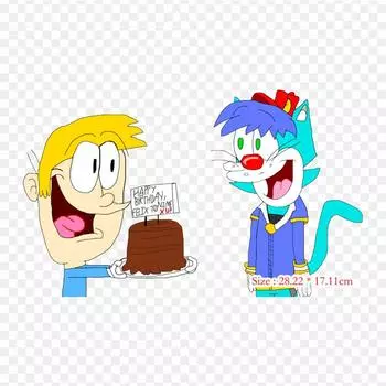 Мультфильм Кот Феликс Рисунок Утюг на Термопереносе Печать Виниловые Заплатки Наклейки для Одежды Аппликации Сделай Сам Моющиеся Заплатки