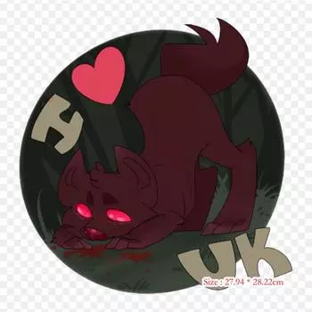 Мультфильм Фресно Ночной Змей Черный Shuck Термотрансферная Печать Виниловые Нашивки Наклейки для Одежды Аппликации Сделай Сам Моющиеся Нашивки