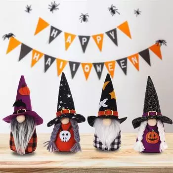 Мультфильм Хэллоуин Лесной Человек Кукла Ведьма Гном Милая Безликая Кукла Эльф Мягкие Игрушки Украшения Для Дома Украшения Для Хэллоуина Реквизит
